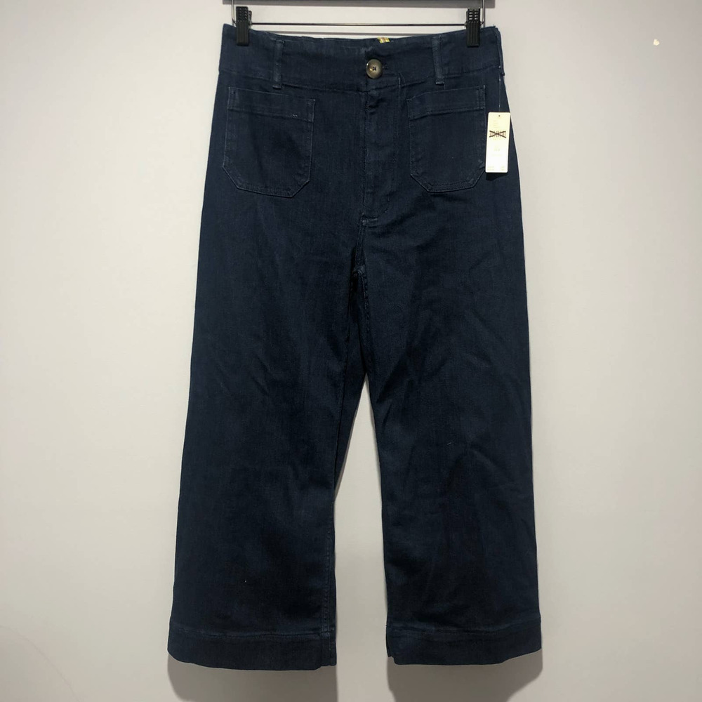 Anthropologie X Maeve The Colette Cropped Wide Leg Jeans